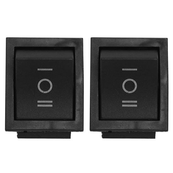 Interrupteur à Bascule ON/OFF DPST - 4 Broches - 15A/250V - Pour Voiture, Bateau, Outils - Lot De 2