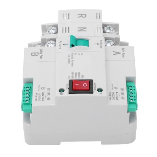 Commutateur Transfert Automatique AC-33iB 63A - Double Alimentation - Pour UPS, Groupe Electrogène - Protection Surtension