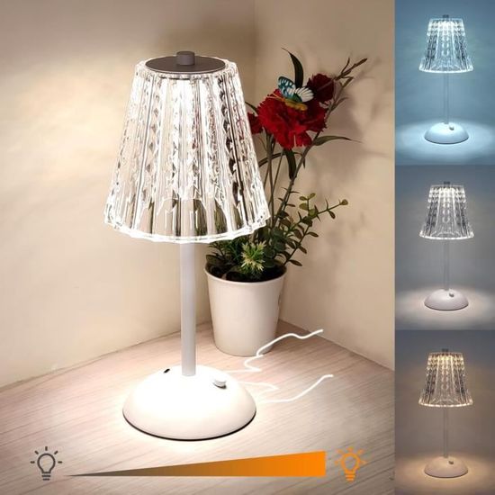Lampe LED ampoule tactile à piles - Totalcadeau