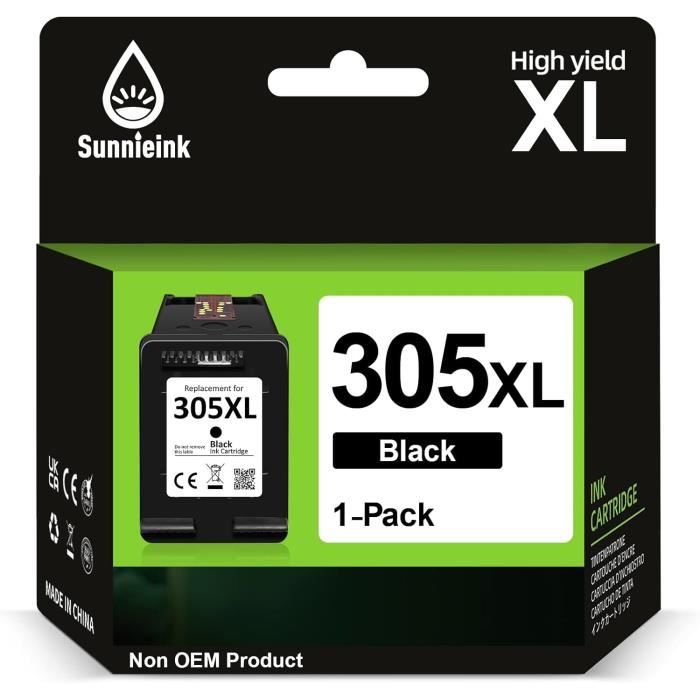 Cartouches Encre HP 305 XXL Compatibles – Noir + Couleur – 1600 Pages