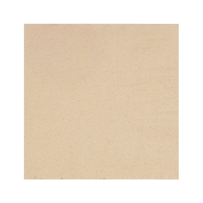 Lot de 20 serviettes jetables kraft en papier 3 plis 33 x 33 cm