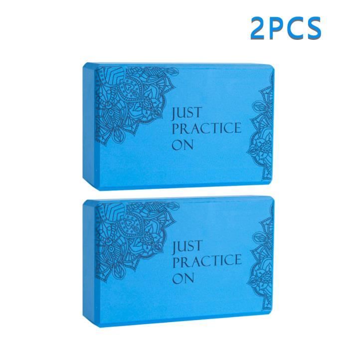 Exercise Fitness Yoga Blocs Coussin de traversin en mousse EVA Gym Training 2PCS _pian3154