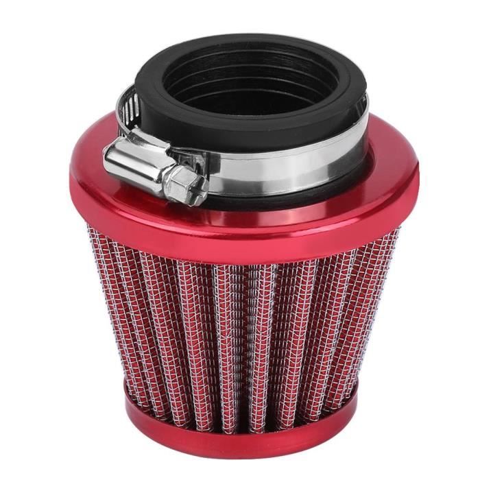INGSHOP© Kit d'admission d'admission de filtre à air de 38mm pour moto hors route VTT Quad Dirt Pit Vélo - Rouge