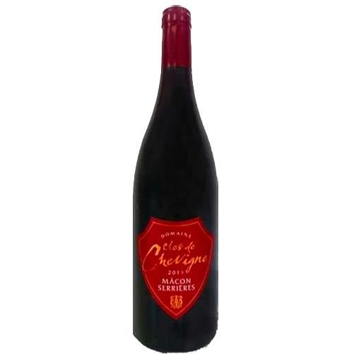 Mâcon Serrières rouge 2019 Clos de Chevigne - 75 cl - Vin Rouge AOP de Bourgogne - Cépages Gamay - Pinot Noir