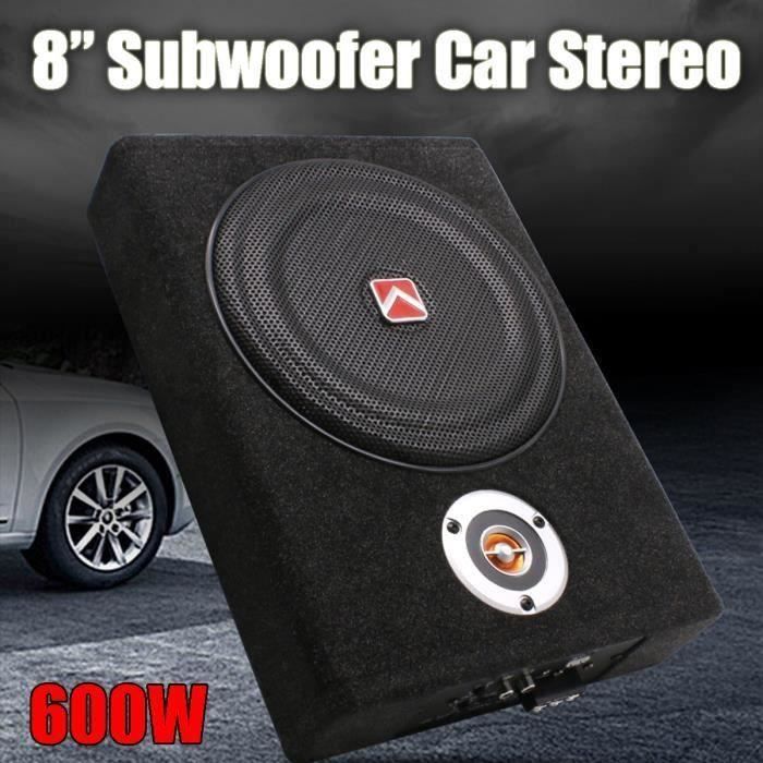NEUFU Caisson de Basses Amplifié 600W 12V Voiture Amplificateur Stéréo