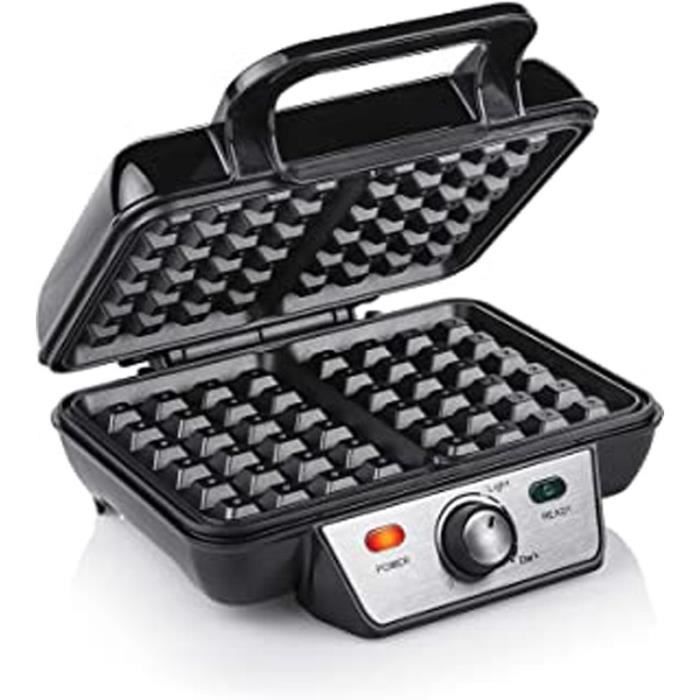Gaufrier Wf-2195 Noir – 2 Gaufres – 1 000 W