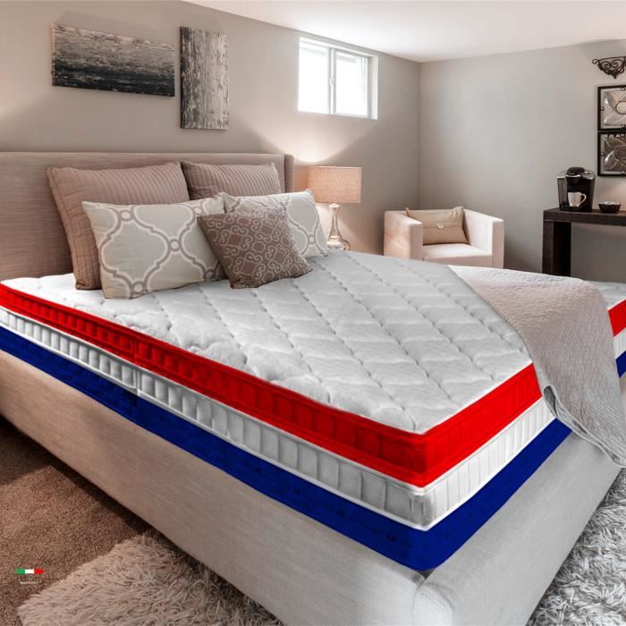 BATFLEX FRATERNITE' Matelas 140x190 cm H30 cm  - Mémoire de Forme - Haute Densité  - Epaisseur élevée!