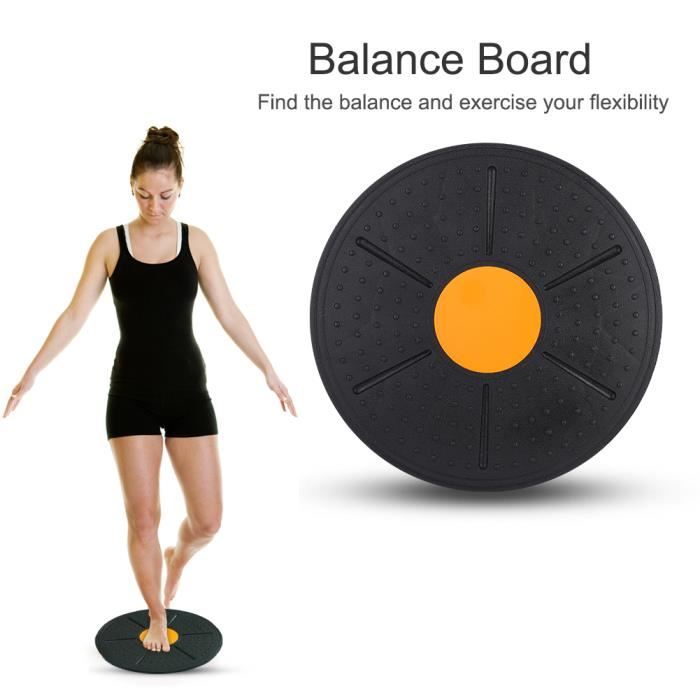Wobble Balance Board Stabilité Disc Yoga Training Fitness Exercice (Orange)