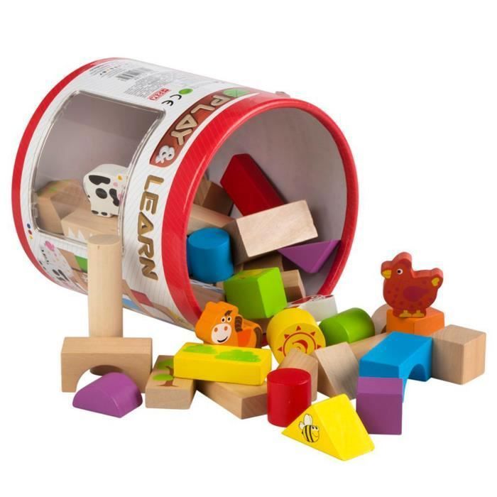 Cube Blocs jouets en bois