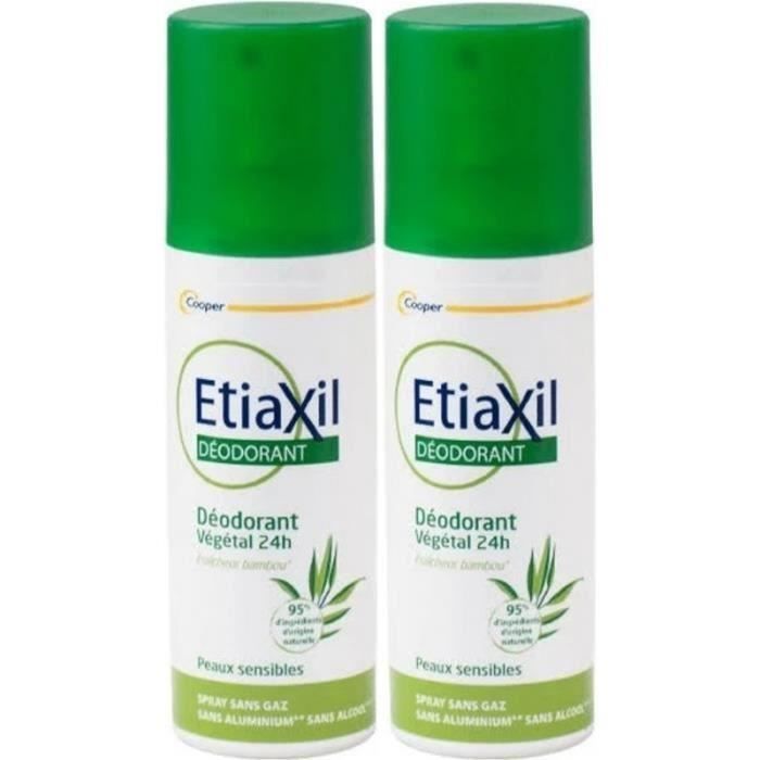 Etiaxil Déodorant Végétal Spray 24h LOT DE 2