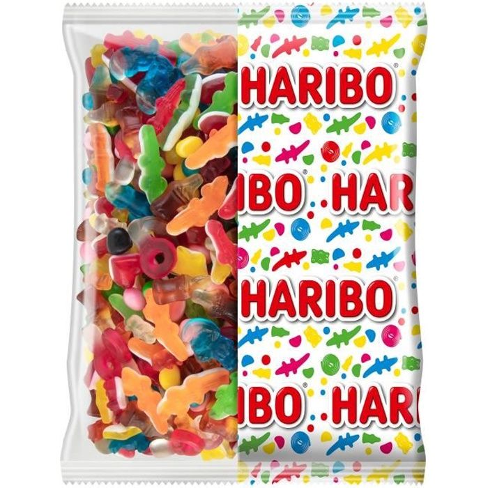 HARIBO Sachet de bonbon assortis Happy Life gros format - 2 kg