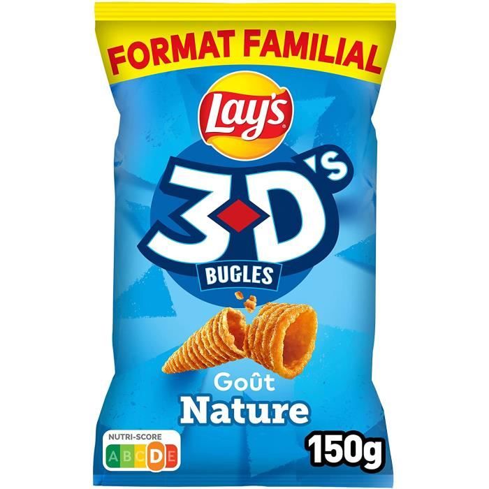 Chip - 3D S Bugles Goût Nature Format
