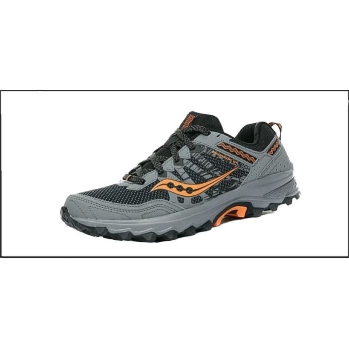 Chaussures De Course Running Trail Saucony EXCURSION TR12 Homme Noir Orange