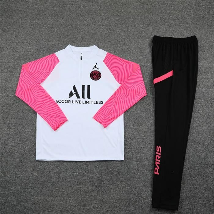 Survêtement Foot Homme PSG x Jordan,Maillot Foot Enfants Garçon Homme 2021 Survêtement Foot Maillot de Foot,Haut et Pantalon