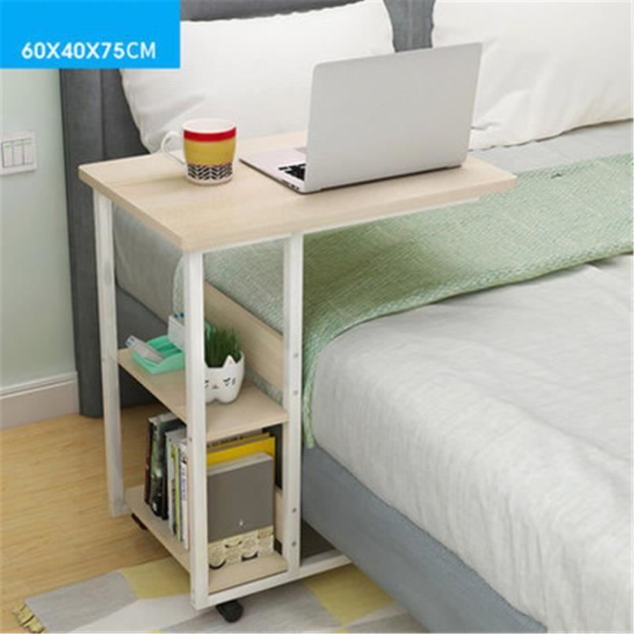 NEUFU Table d'appoint Mobile Avec Roulettes Pour Ordinateur Portable Lit et Canapé