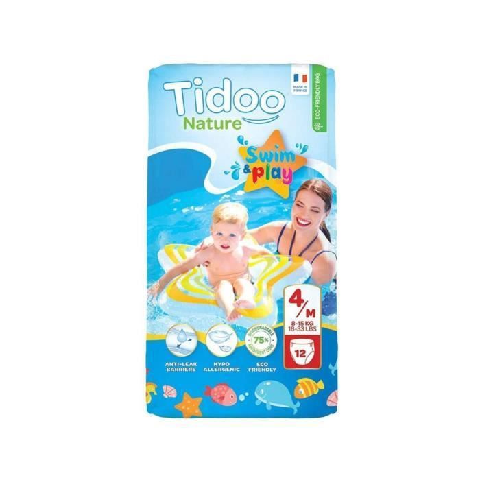 Tidoo Swim & Play Culottes de Bain Taille 4 12 culottes jetables