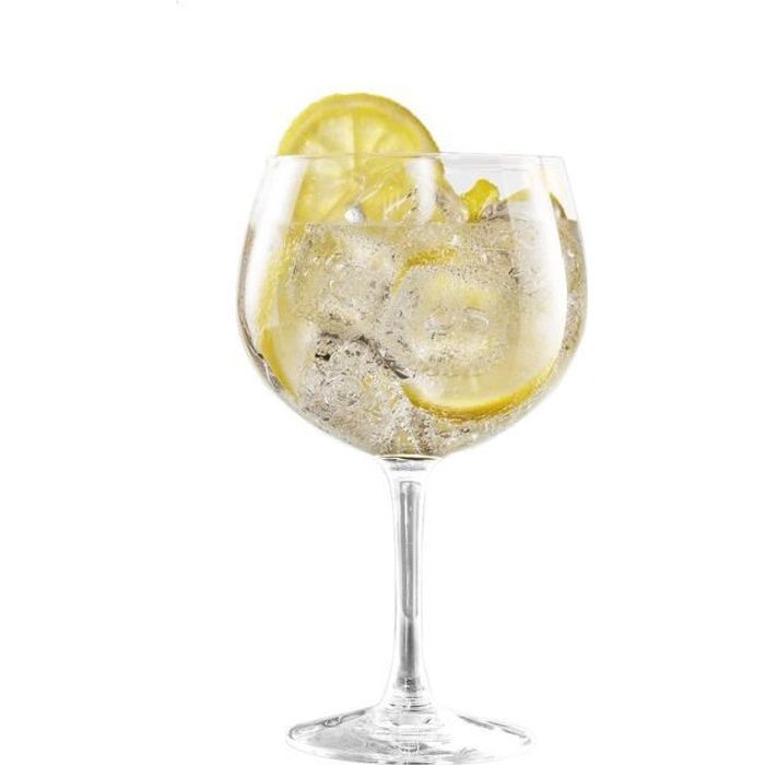 Lot de 6 verres à cocktail gin tonic - 70 cl