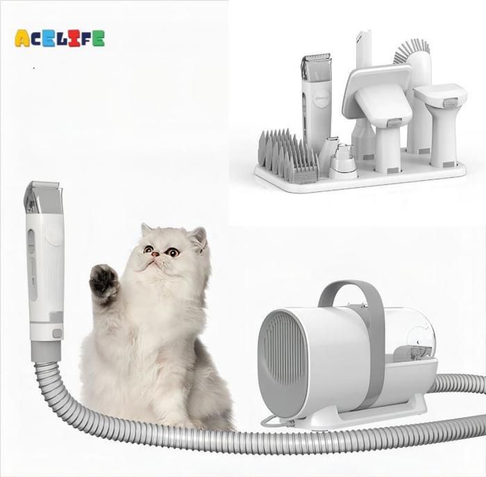 Meilleurs prix pour Tondeuse pour Chien/Chat Professionnelle,aspirateur à poils d’animaux de 7 outils de toilettage,animaux de boîte à poussière de