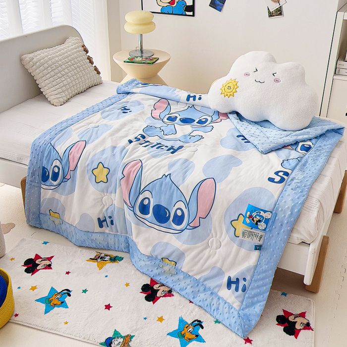 Couette dété pour enfant plumes de soie et coton115x 150 cm