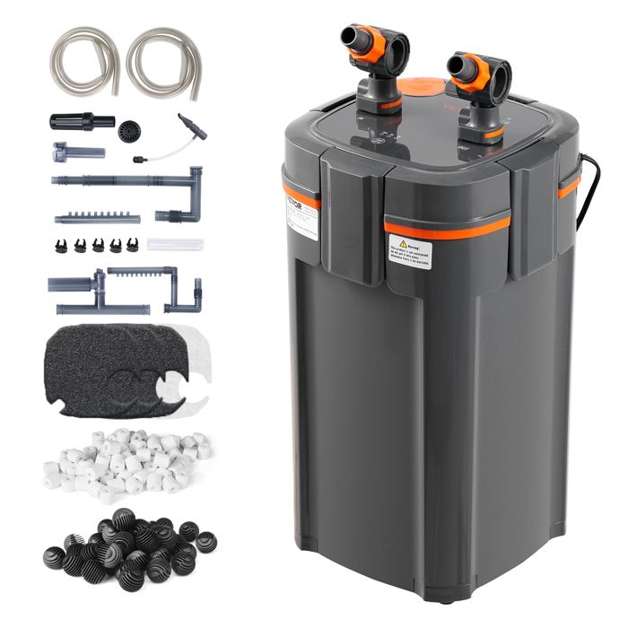 Meilleurs prix pour Filtre d'aquarium 1500 L/H-VEVOR-15 W-Filtre de Puissance Submersible avec Fonctions Multiples pour Aquariums