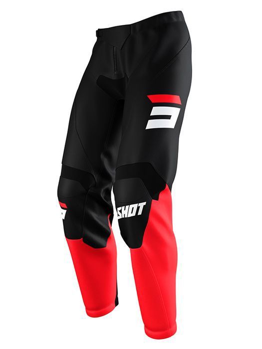 Pantalon moto cross SHOT RACE GEAR Red Cdiscount Auto