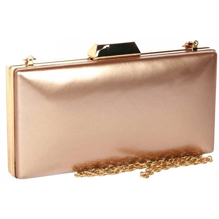 Pochette cérémonie-Nyls Création-Minaudiere Vernis Gold Pochette Femme Mariage Champagne Doree Moea - Jaune