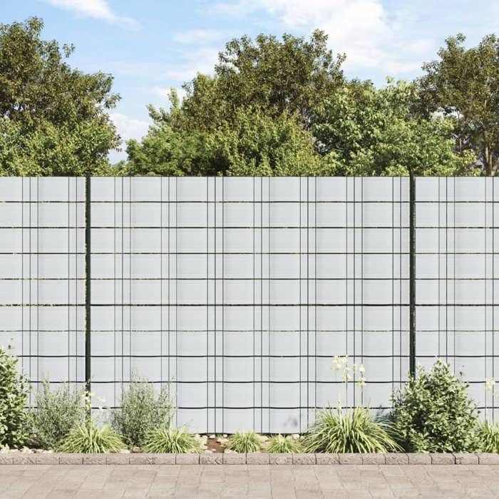 vidaXL Brises vues de jardin 10 pcs 252 5x19 cm PVC écran de jardin écran de balcon écran d'intimité de 4005544