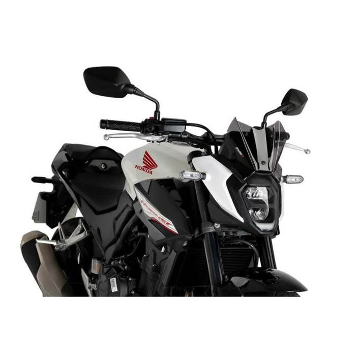 Pare-brise Sport Puig V-Tech Line Sport Teinté Fumé - Compatible Honda Forza 125/350 (2021-2023) - Amélioration Aérodynamique