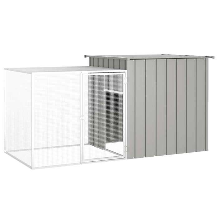 Meilleurs prix pour Lemon Clapier enclos,VIDAXL,Poulailler/Cage pour poules Gris 200x91x100 cm Acier galvanisé CCL26500599