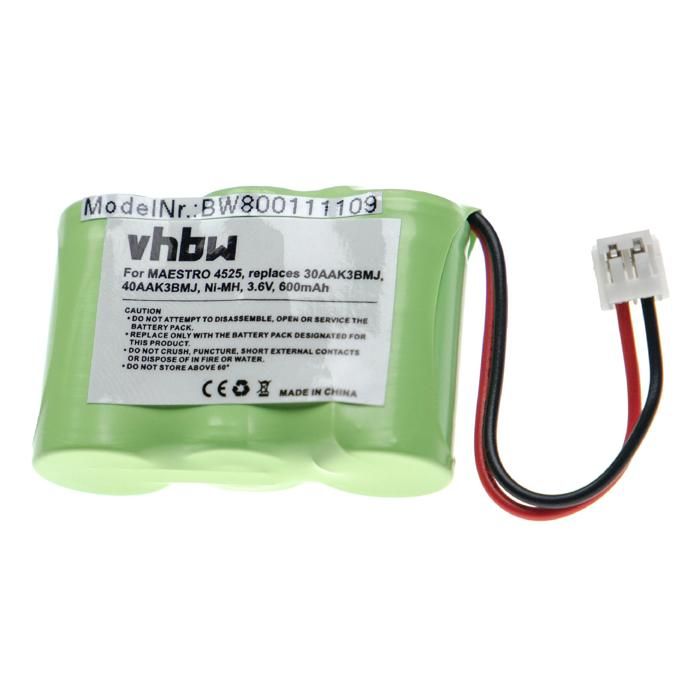 Vhbw Batteria Ricaricabile Per Telefoni Cordless VTech - 500mAh, 2,4V, NiMH - Compatibile Con LS6426-3, LS6475, LS6425-3 E Molti Altri