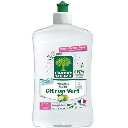 Liquide Vaisselle Citron Hypoallergénique Peaux Sensibles Écologique 'arbre Le Flacon De 500ml - vue 4