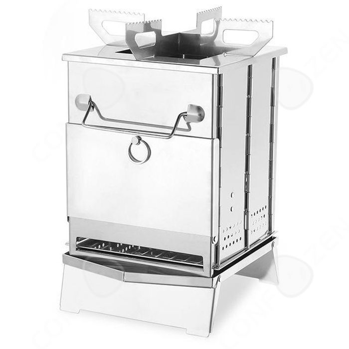 Support De Feu De Camp Pliable En Acier Inox - Grille Barbecue Camping | Portable Avec Sac De Rangement