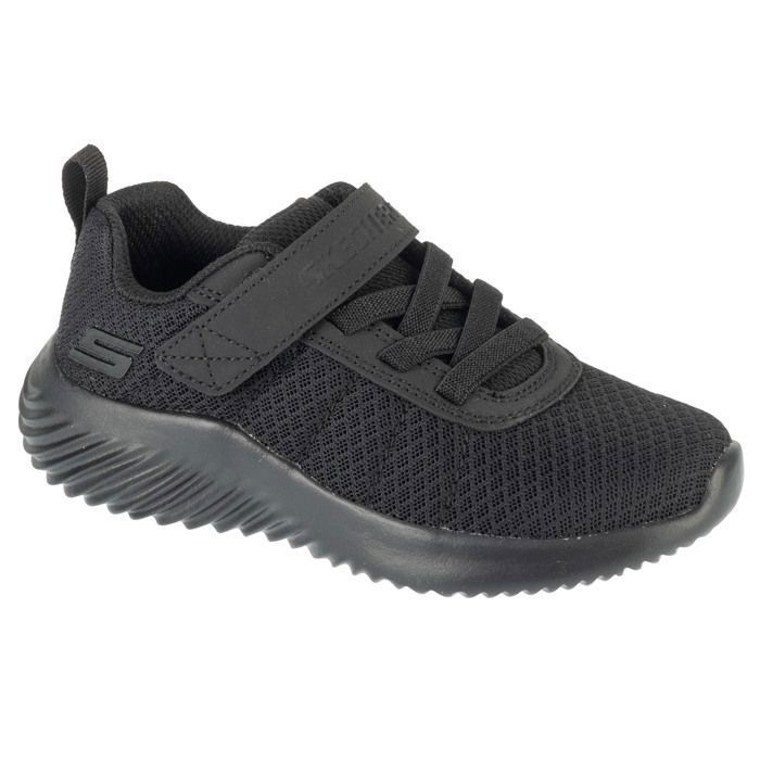 Skechers Chaussures de sport enfant - SKECHERS - Bounder Baronik 403744L-BBK - Noir - Scratch - Tige textile respirante