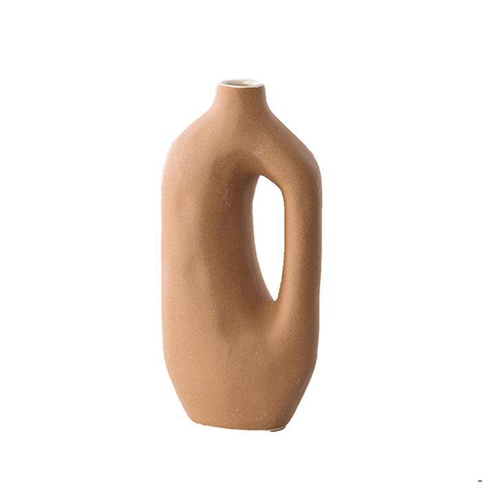 ARISTA - Vase en céramique camel H28.5 cm ARISTA - Vase en céramique camel H28.5 cm