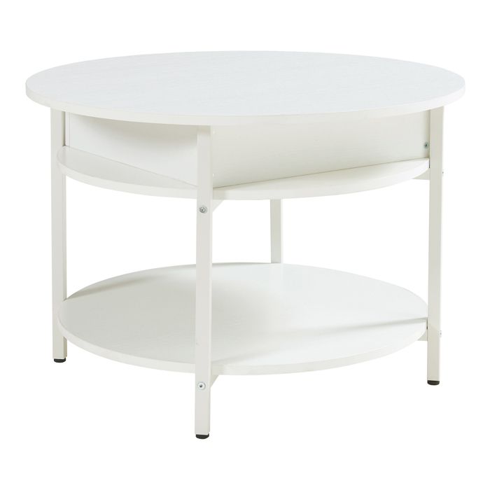 Table basse Kandas avec surface relevable blanc