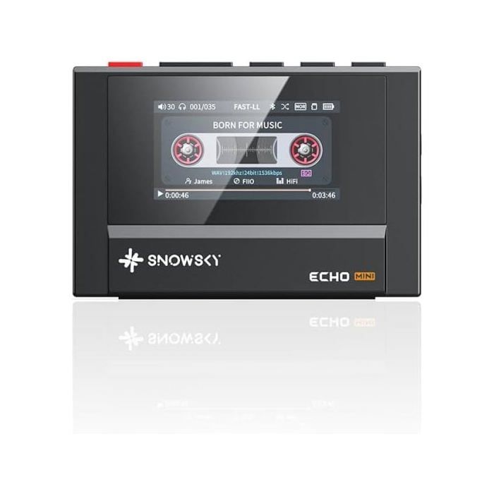 Reproductor MP3 FiiO Echo MINI 8GB Bluetooth 5.3 Salidas 3.5mm/4.4mm Negro