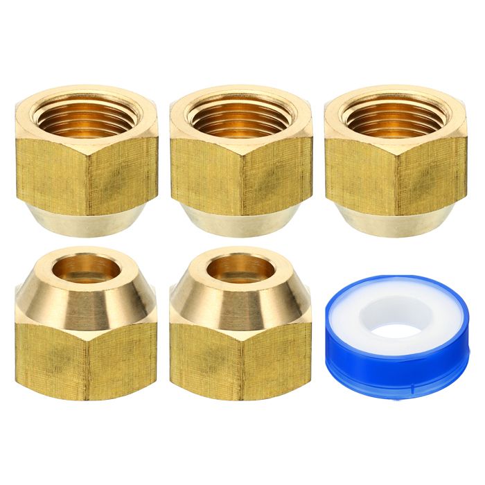 PATIKIL Raccord Évasé Laiton 3/8" Mâle X 1/2" NPT Femelle - Raccord Tuyau Propane Carburant Huile Gaz