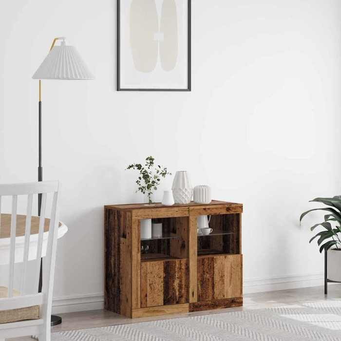 Meuble dappoint 2 pcs Bois ancien 41 x 37 x 67 cm-Mothinessto12284