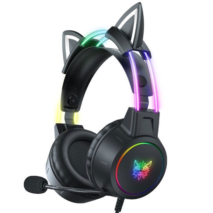 Casque de jeu - RNCYN - X15 PRO - RVB - Réduction du bruit - Filaire