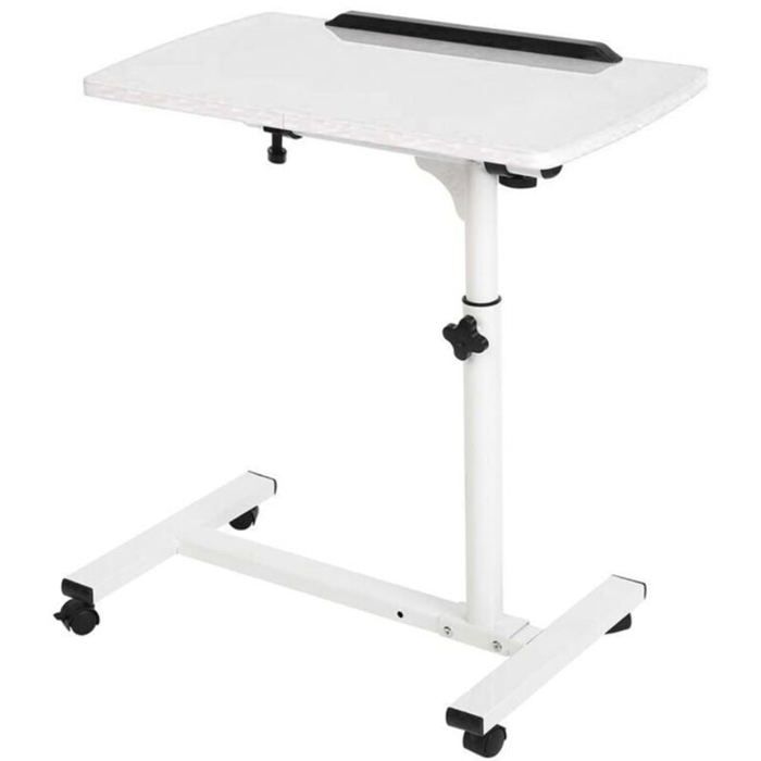 Table dappoint à roulettes table dappoint réglable en hauteur table de chevet mobile blanche bureau pliable pour salon