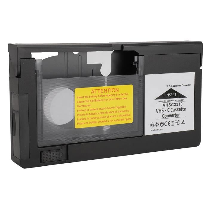 Convertisseur de cassette pour VHS‑C Adaptateur de cassette pour VHS‑C Adaptateur de cassette pour caméscopes ADAPTATEUR AUDIO