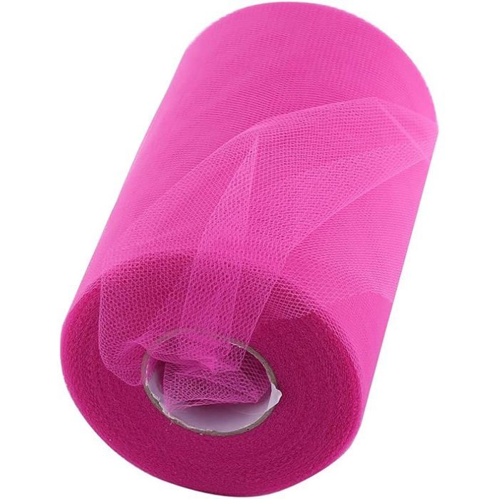 Rouleau de Tulle 100 mètres 15cm Bricoge décoration de Mariage Tulle Rouleau Bobine vêtements Tricot Tissu pour
