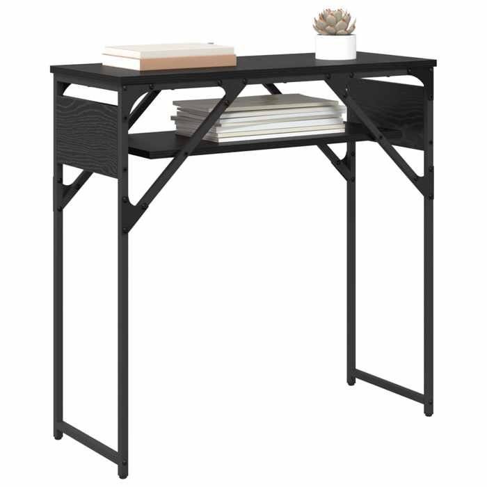 Meuble de bureau - VIDAXL - Top TableConsole Chêne noir 75x30x75cm Bois dingénierie LV3114