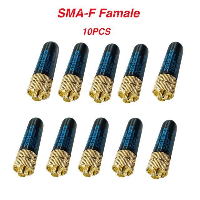 Antenna a doppia striscia femmina diamante srh805s sma-f per baofeng u