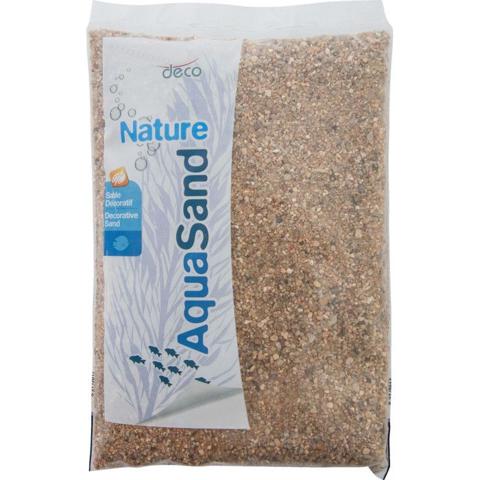 Meilleurs prix pour sol décoratif. 1-4 mm, naturel rivière AquaSand . 1 kg. pour aquarium