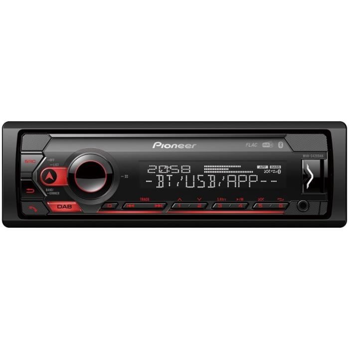 Autoradio - PIONEER - 1DIN - Bluetooth - DAB - USB - Connecté via application Pioneer Smart Sync
