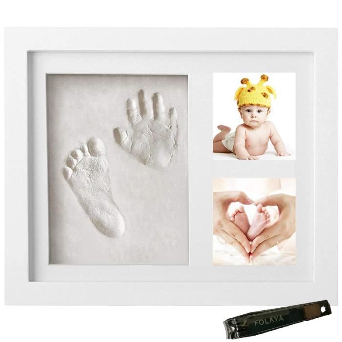 Cadre Empreinte Bebe Kit Empreinte Pieds Et Mains Bebe Parfait Pour Nouveau Nee Bebe A Souvenir La Naissance De Bebe Blanc Achat Vente Kit Modelage Cadre Empreinte Bebe Kit Cdiscount