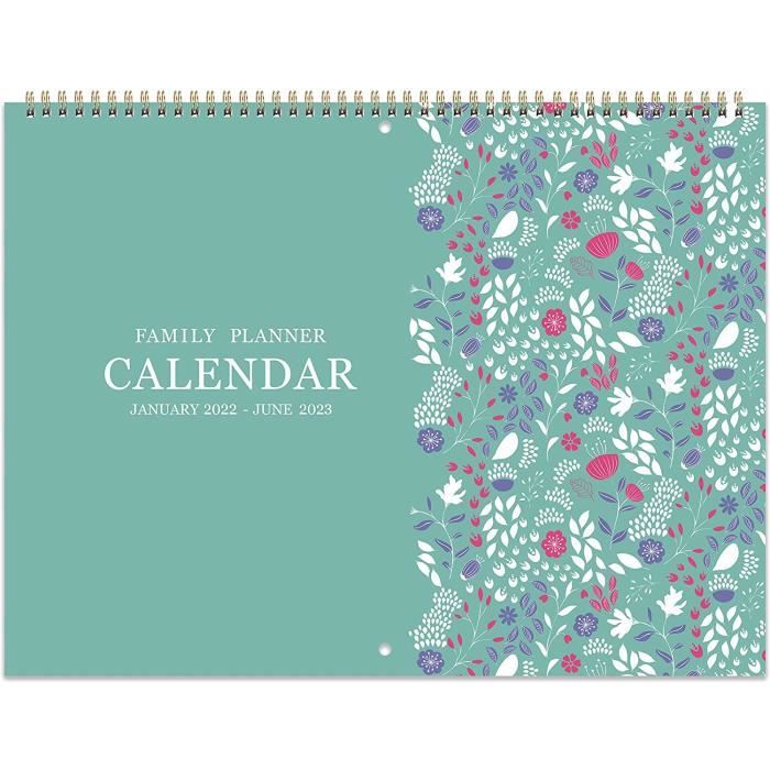 Calendrier 2023 Familial Calendrier 2022-18 Calendrier Familial Mensuel 2022 Avec 6 Colonnes,De  Janvier 2022 À Juin 2023,Agenda Scolaire Familial[1451] - Cdiscount  Beaux-Arts Et Loisirs Créatifs