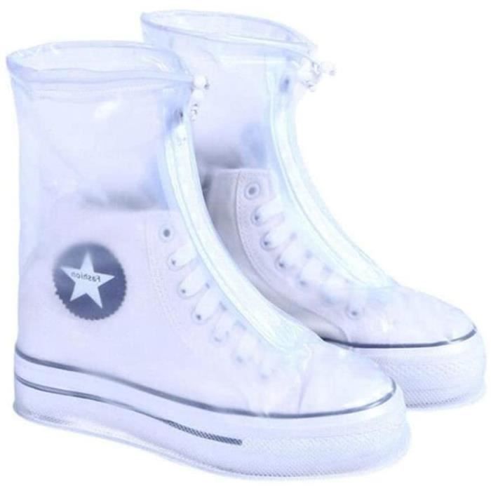 HT14310-COUVRE-PIED.1 Paire De Couvre Chaussures En Silicone Réutilisable S-M-L. Couvre