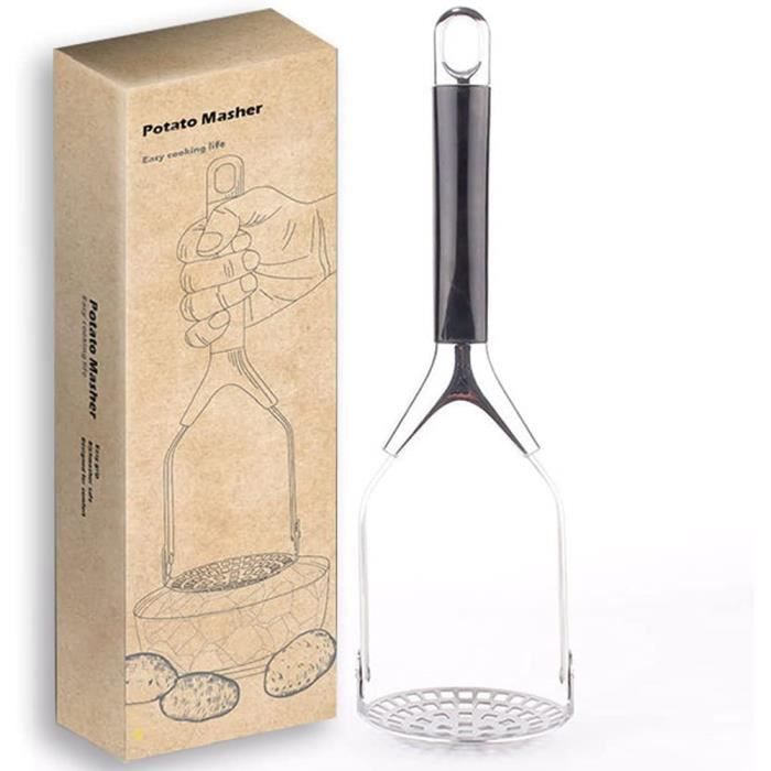 Gqavril12 Ecrase Pomme de Terre Presse Purée de Pommes de Terre Presse Purée Manuel Professionnel Presse Puree en Acier Inoxydable Presse Puree Manuelle Double Couche pour Les légumes et Les Fruits